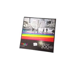 Rainbow Collection City Large Piece Puzzle with Vibrant Colors 300 Piece NEW